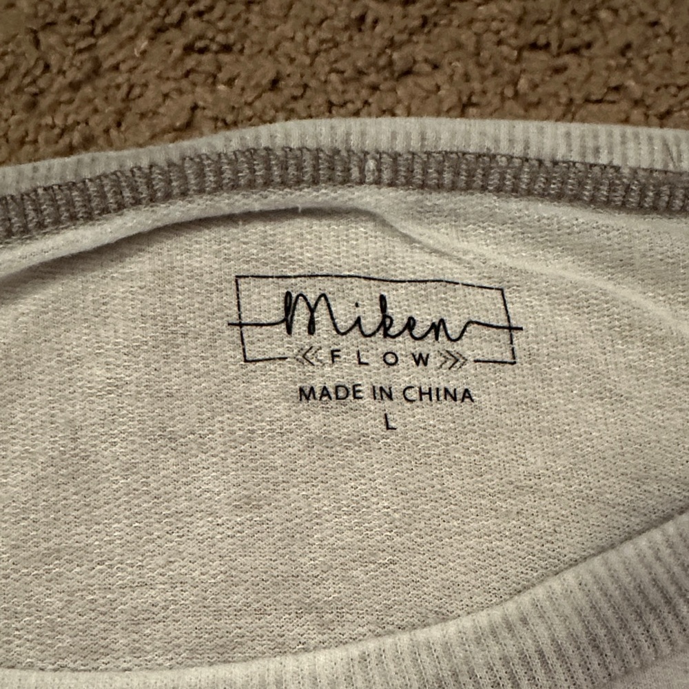 Miken Gray Long Sleeve Top - Picture 2 of 3